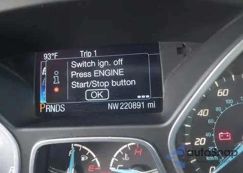 2014 Ford Focus Titanium из США, поврежденный, VIN 1FADP3N28EL208034